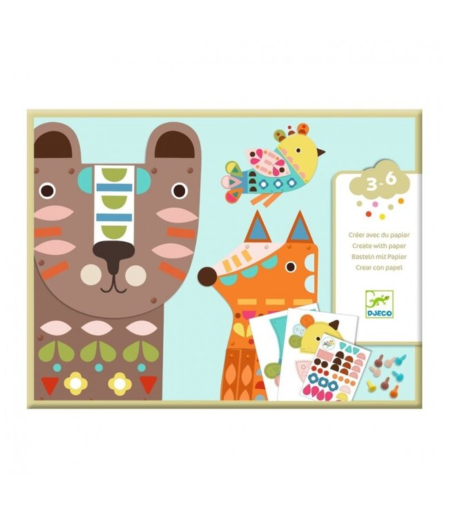 Djeco Knutselset Papieren Dieren