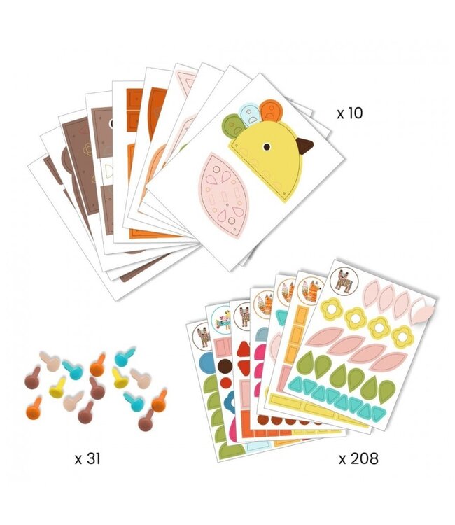 Djeco Knutselset Papieren Dieren