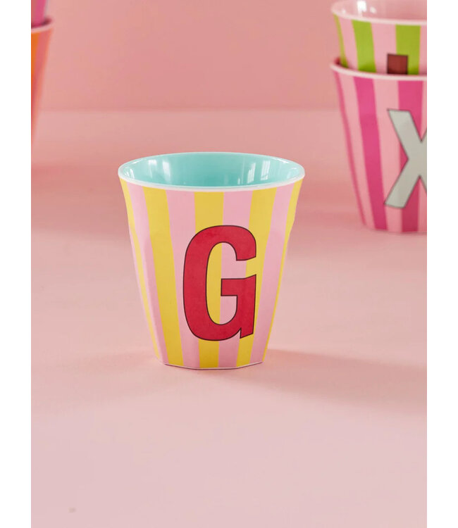 Rice Letter Beker Streep G