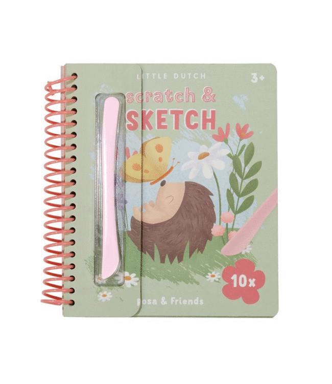 Little Dutch Kras- en Schetsboek Rosa & Friends