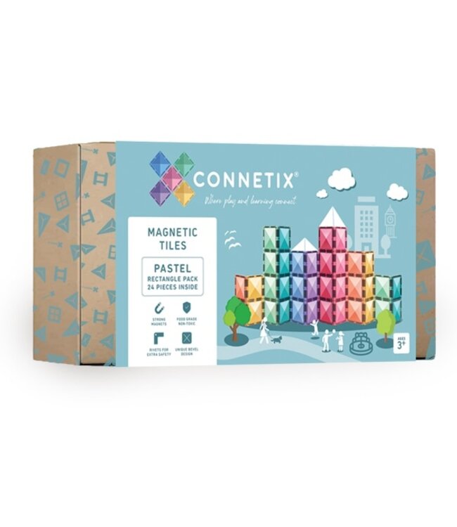 Connetix Pastel Rechthoekverpakking 24 st