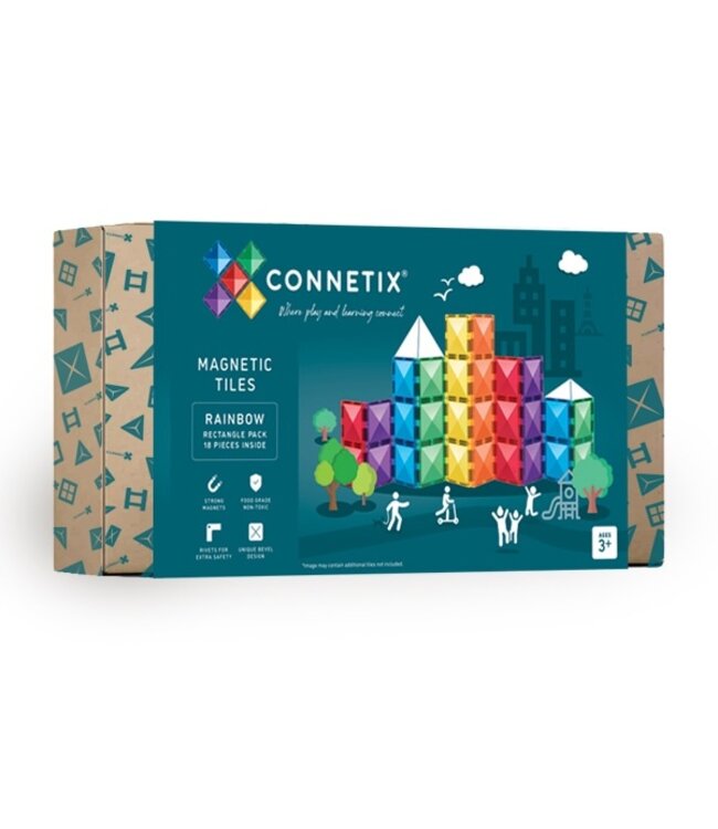 Connetix Regenboog rechthoekig pakket 18 st