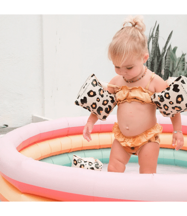 Swim Essentials Zwembandjes Beige Panterprint 0-2 jaar