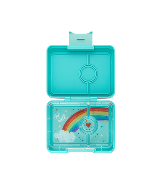 Yumbox Snackbox Rainbow Aqua