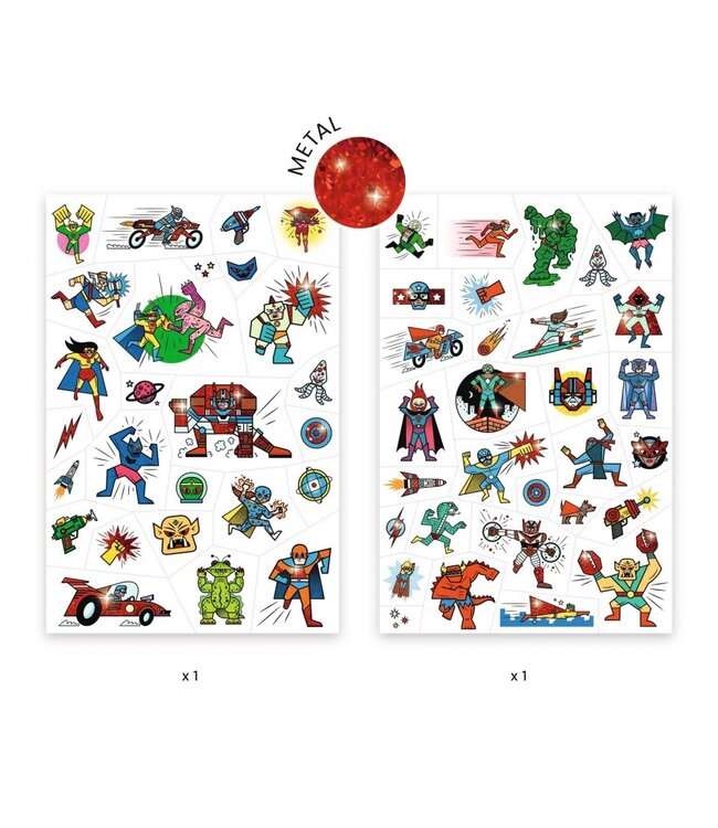 Djeco Tattoo Heroes VS Villains