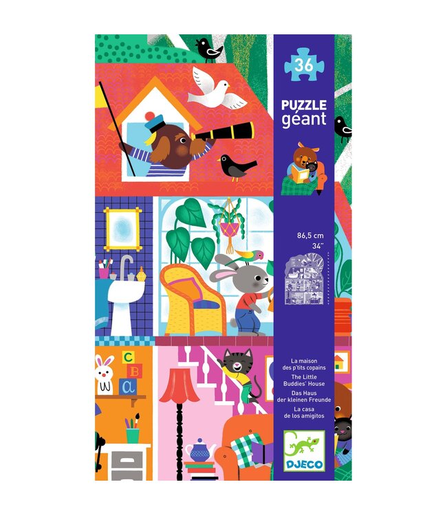 Djeco Puzzel Het Kleine Vriendenhuis-36
