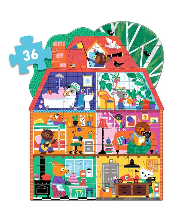 Djeco Puzzel Het Kleine Vriendenhuis-36