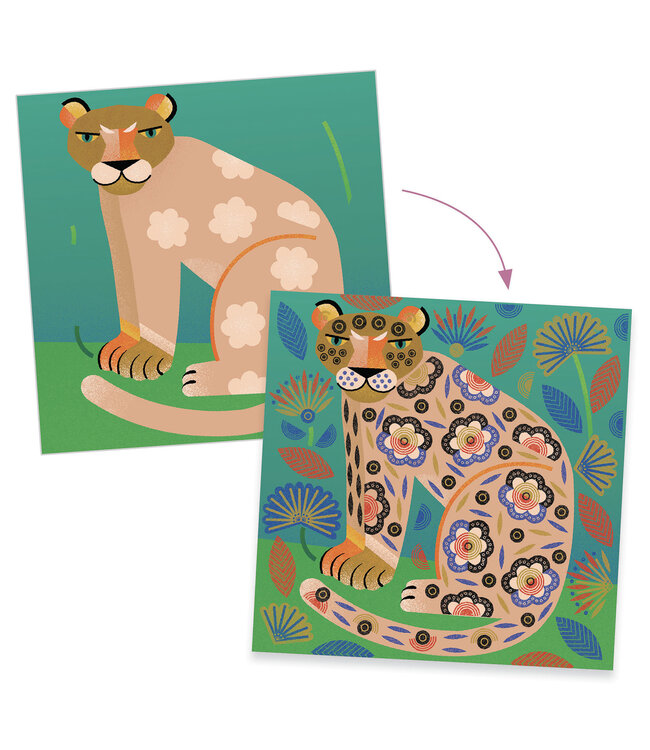 Djeco DIY Stempel Kunst Motieven & Vachten