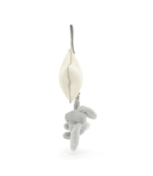 Jellycat Muziek pluche Konijn - Silver