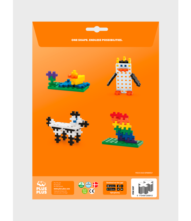 Plus-Plus Basispaat BIG Wit/Groen