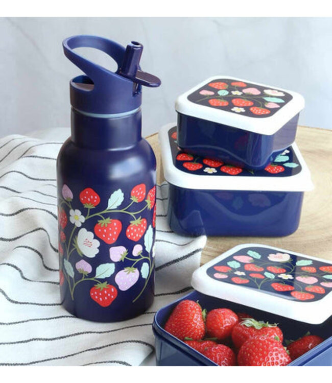 ALLC Rvs Drinkfles Aardbei