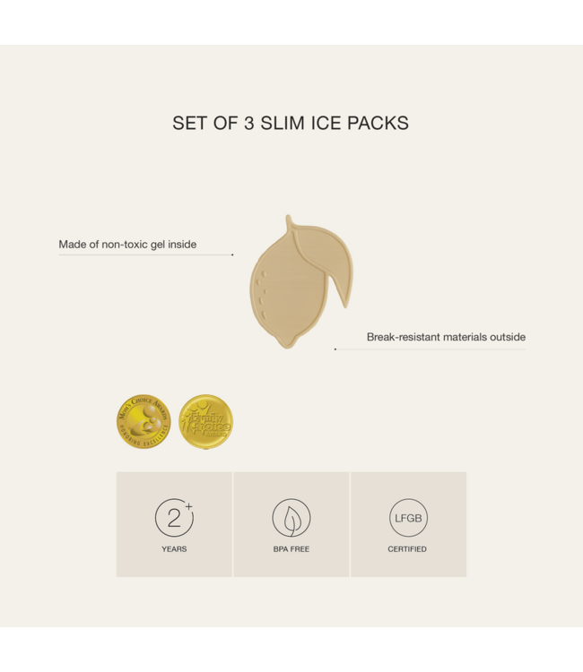 Citron Koelelementen - set van 3 - Kers