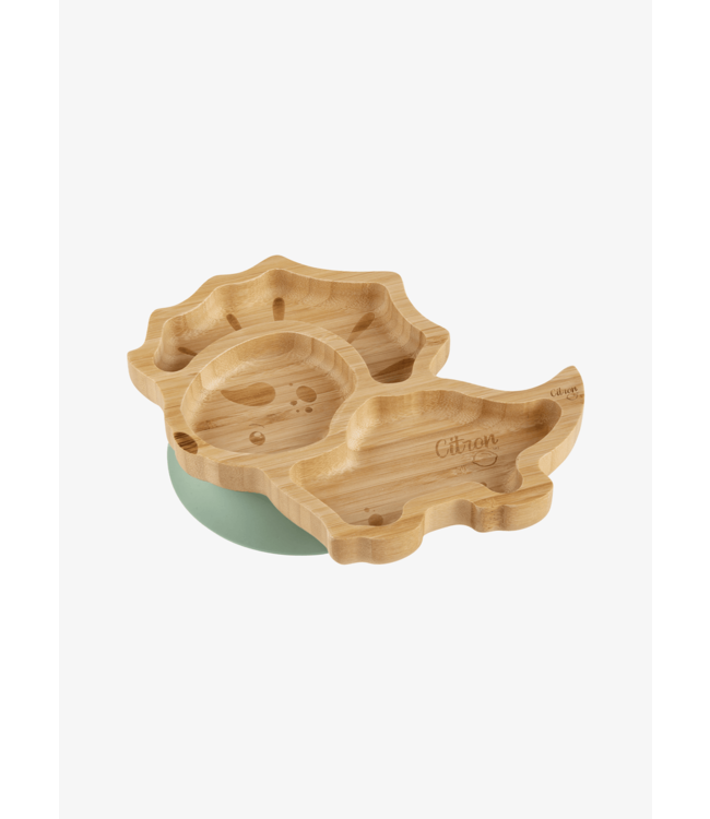 Citron Bamboe Bord & Lepel - Dino