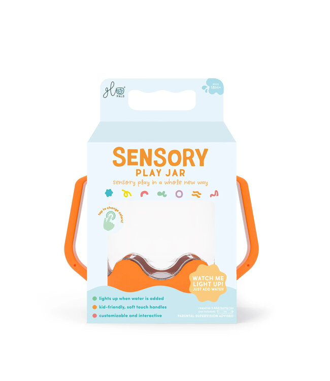 Glo Pals Sensory Play Jar Orange