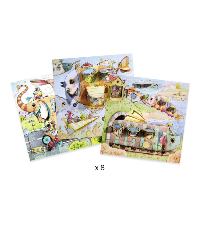 Djeco Kleurplaten Malo's reis