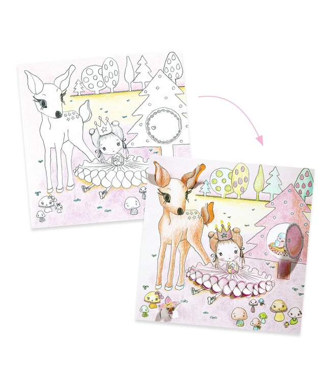 Djeco Kleurplaten Deurtjes van Pupi