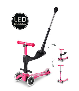 Micro-Step 3 in 1 Push LED Roze