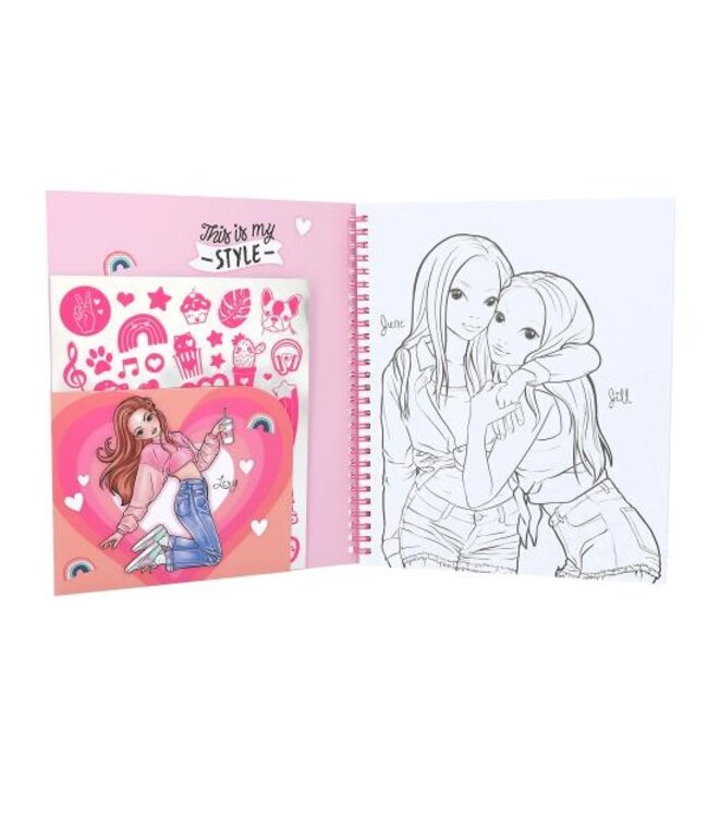 Depesche TOPModel kleurboek met pailletten