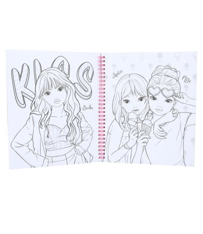 Depesche TOPModel kleurboek met pailletten