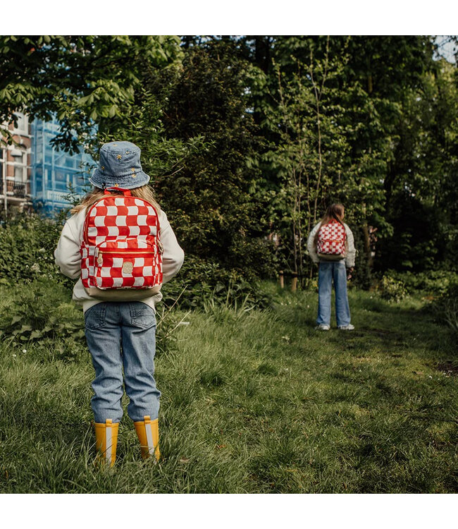 Pick & Pack Tas Check Rood M