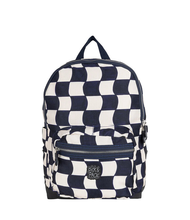 Pick & Pack Tas Check Blauw M