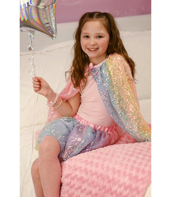 Great Pretenders Cape Pailletten Pastel 4-6