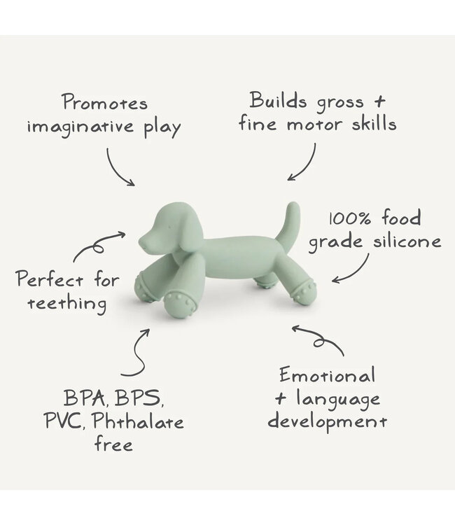 Mushie Bijtfiguurtje Hond