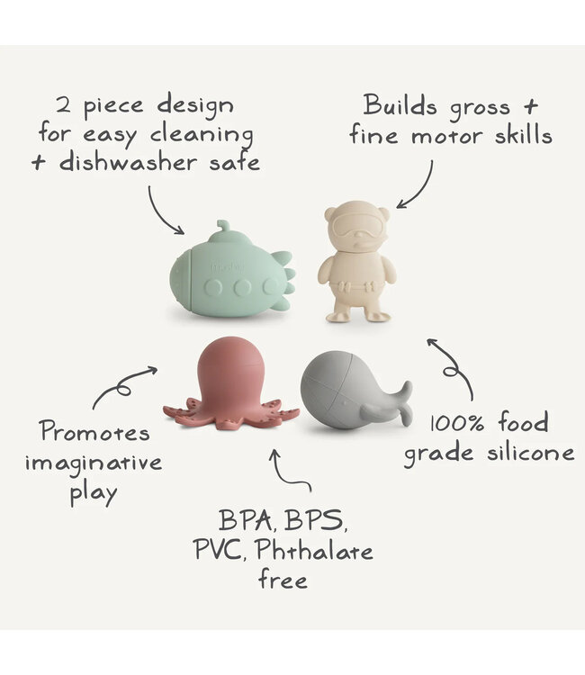 Mushie Bath play set - Sealife