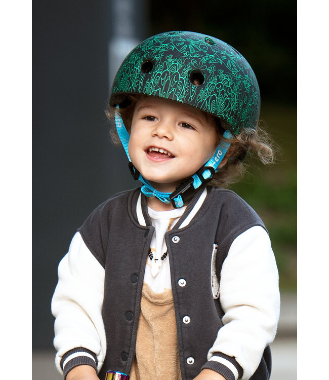 Micro-Step Helm Mandela M Groen/Blauw