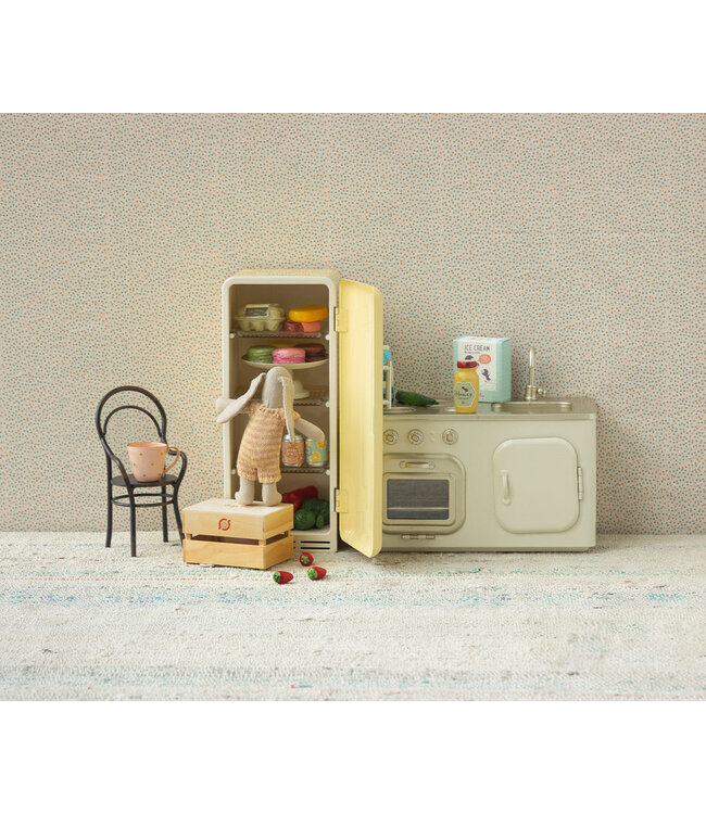 Maileg Miniatuur Koelkast Geel