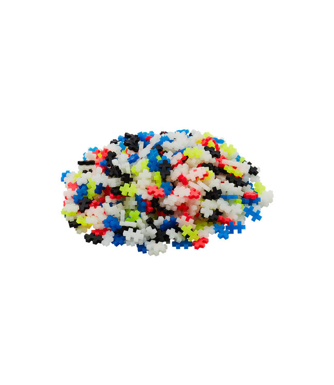 Plus-Plus Glow Basis Colormix 600 Stuks