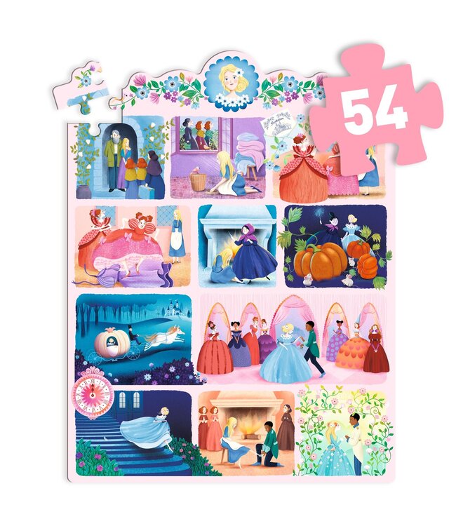Djeco Story Puzzel Cinderella - 54