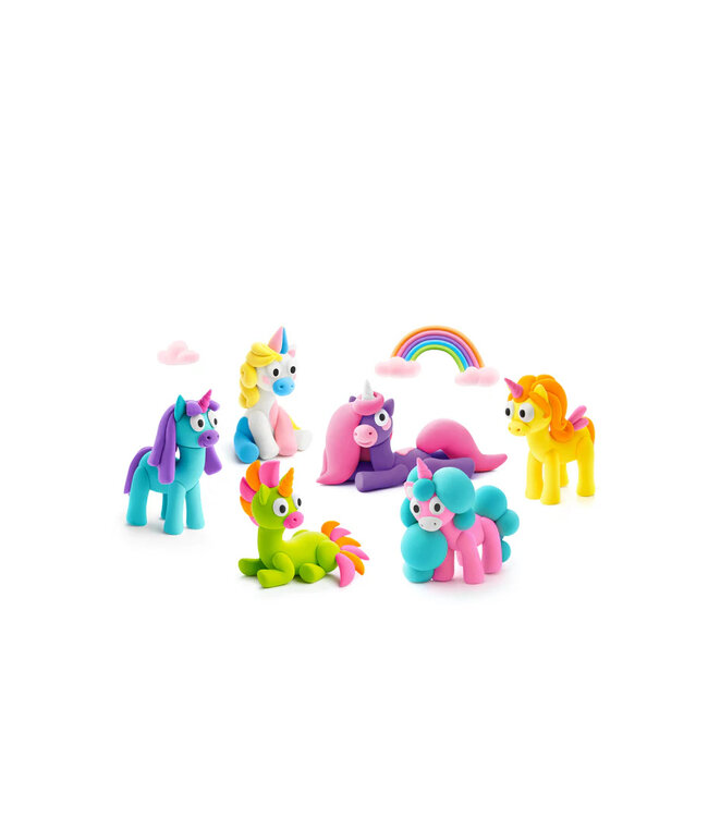 Hey Clay Hey Clay Set 15 Rainbow Unicorns
