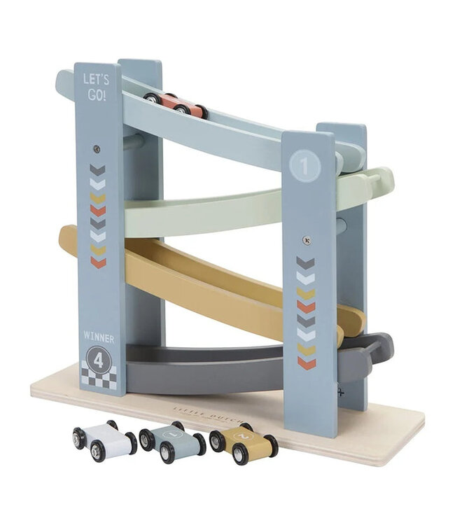 Little Dutch Rollerbaan Hout Blauw