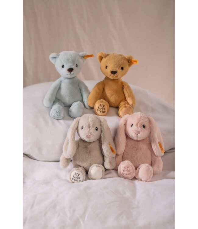 Steiff Steiff Eerste Teddybeer – Blauw 26 cm