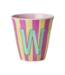 Rice Letter Beker Streep W