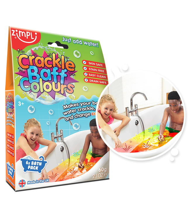 Zimpli  Crackle Baff Colours 6-pack