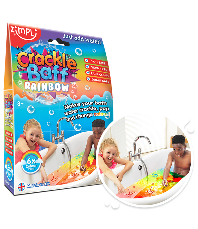 Zimpli Crackle Baff Rainbow 6-pack