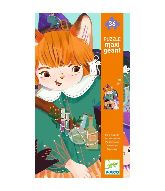 Djeco Puzzel Geant Tovenaar Pio -36