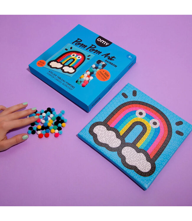 OMY Pom Pom Art Rainbow