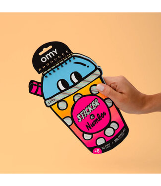 OMY Sticker op Nummer - Bubble Tea
