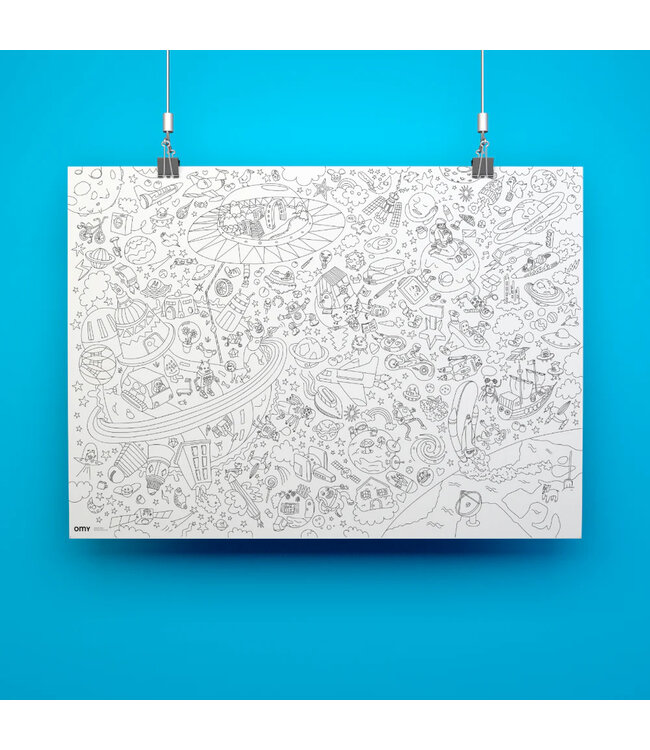 OMY Reuze Kleurplaat Cosmos