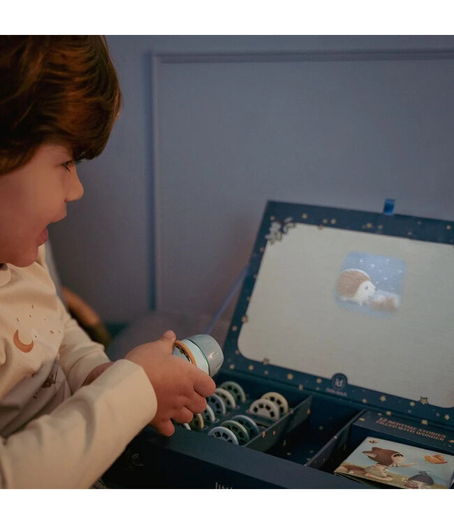 Little Dutch Verhalen projector zaklamp - Blauw FSC