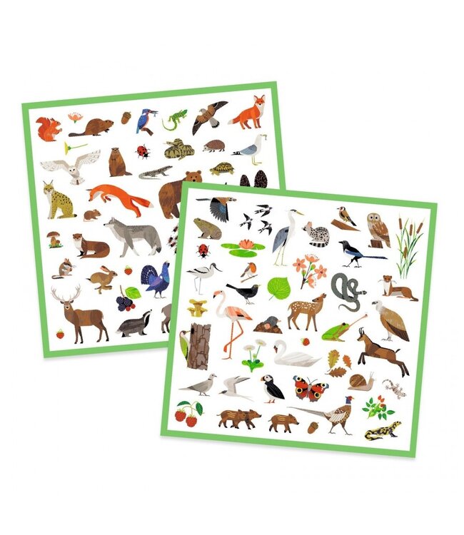 Djeco Sticker Fauna Bos Dieren