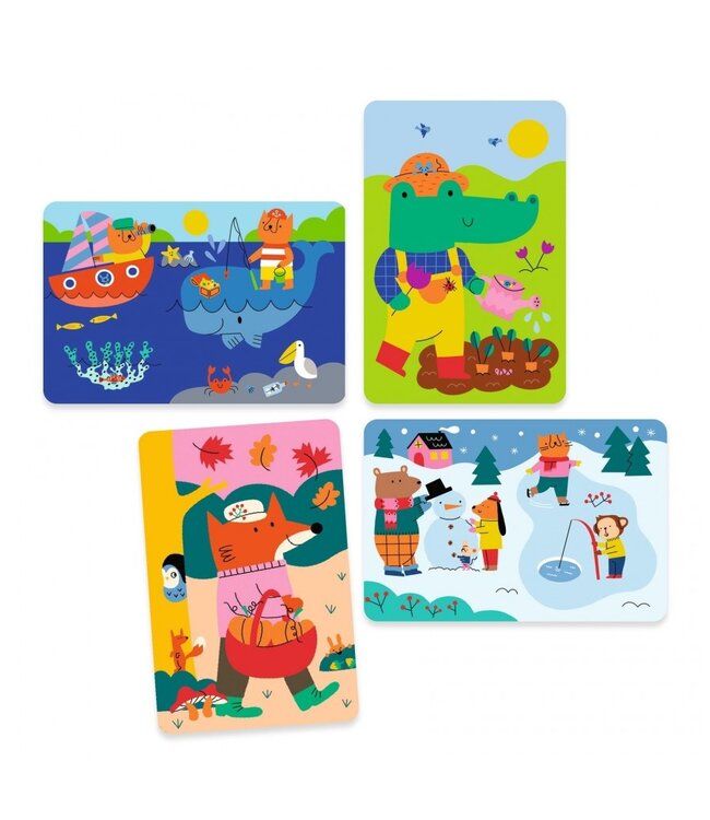 Djeco Water kleuren 4 Seizoenen