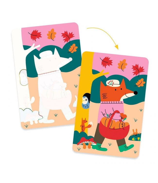 Djeco Water kleuren 4 Seizoenen