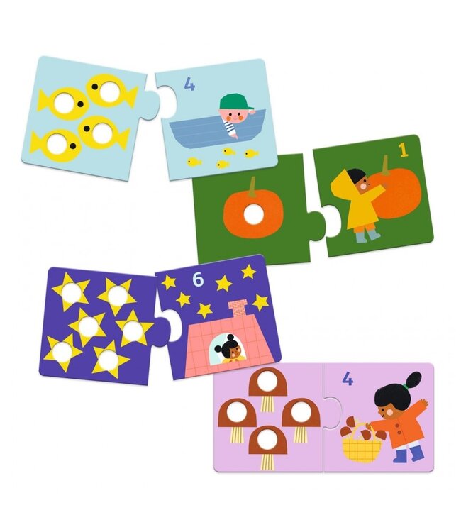 Djeco Duo Puzzel 1e Cijfers