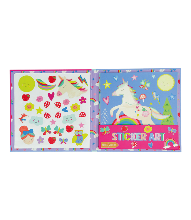 Floss & Rock Sticker Art Regenboog Fee