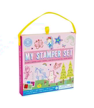 Floss & Rock Regenboog Fee Stempel Set
