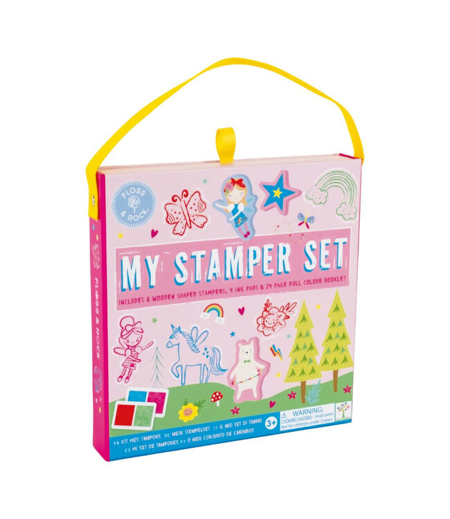 Floss & Rock Regenboog Fee Stempel Set